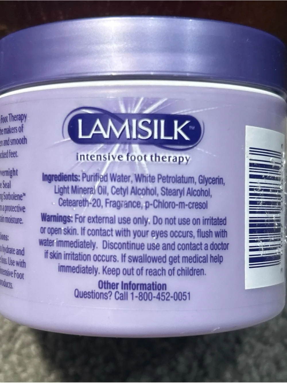 LAMISILK Intensive Foot Therapy Protect Overnight Moisture Seal Healing 4oz